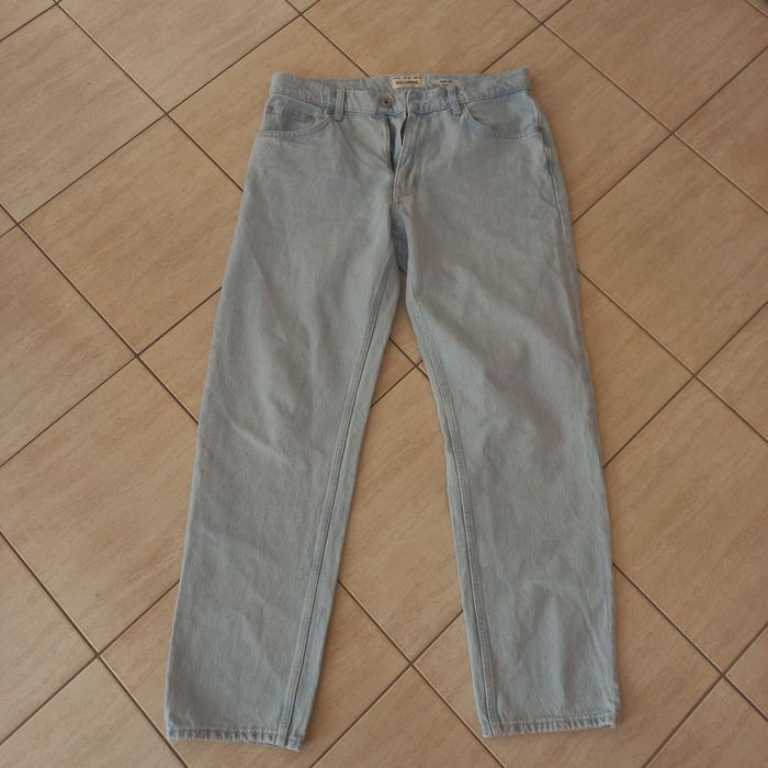 firmowe spodnie jeans-PULL&BEAR-rozmiar-32-L