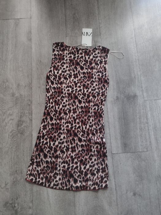 Sukienka w panterkę ZARA r. S nowa