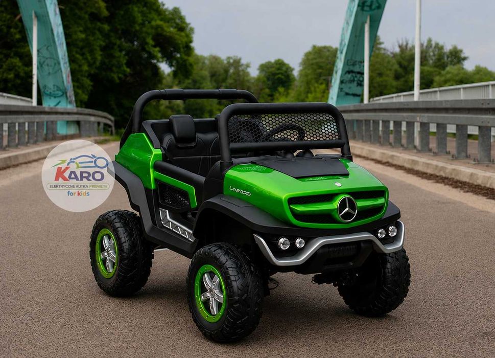 Auto na Akumulator Mercedes Unimog 4x4 Pojazd dla dzieci Napęd 4x4 LED