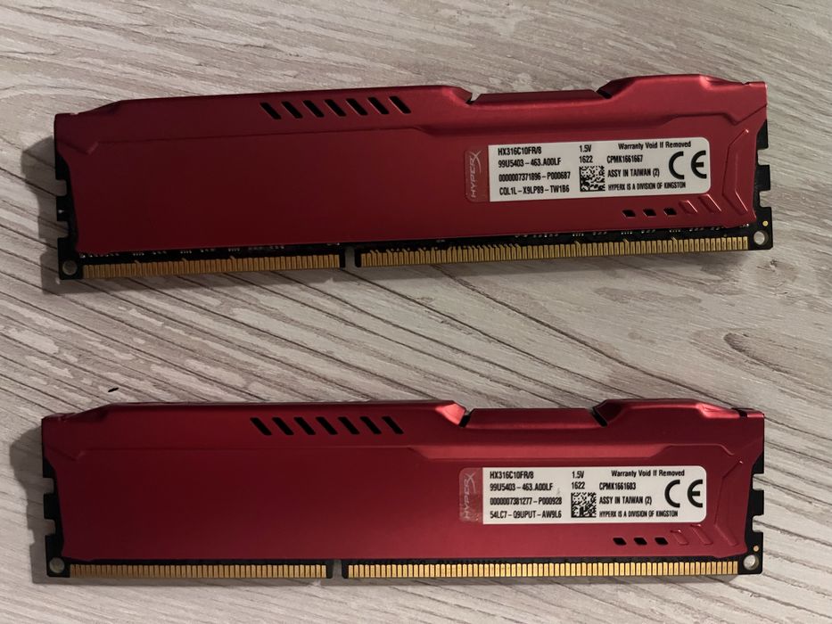 Ram HyperX Fury DDR3 2x8Gb Red