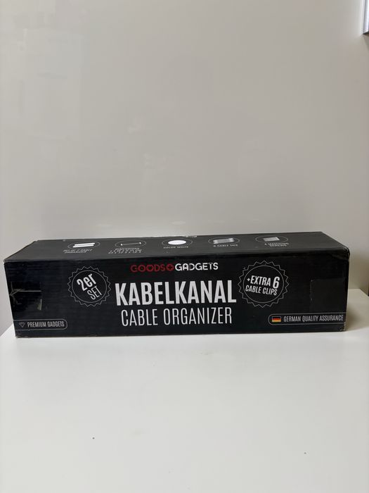 2x Organizer na kable, kanał kablowy pod biurko