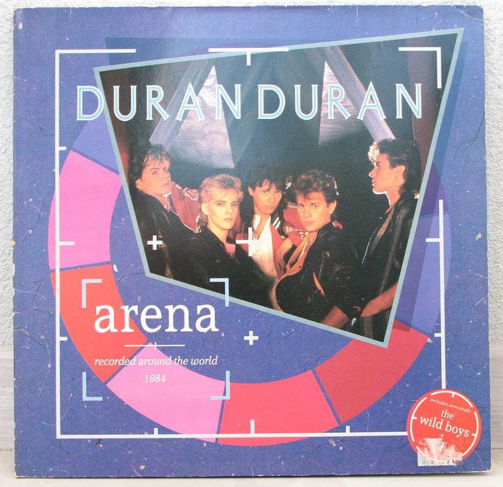 LP Duran Duran Arena 1984 EMI Records England+плакат книжка
