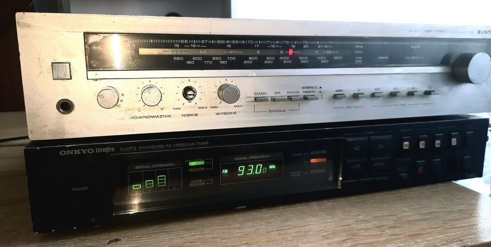 Wieza unitra diora amplituner i tuner onkyo integra