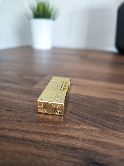 Isqueiro Dunhill Rollagas Vintage – Banhado a Ouro (Swiss Made)