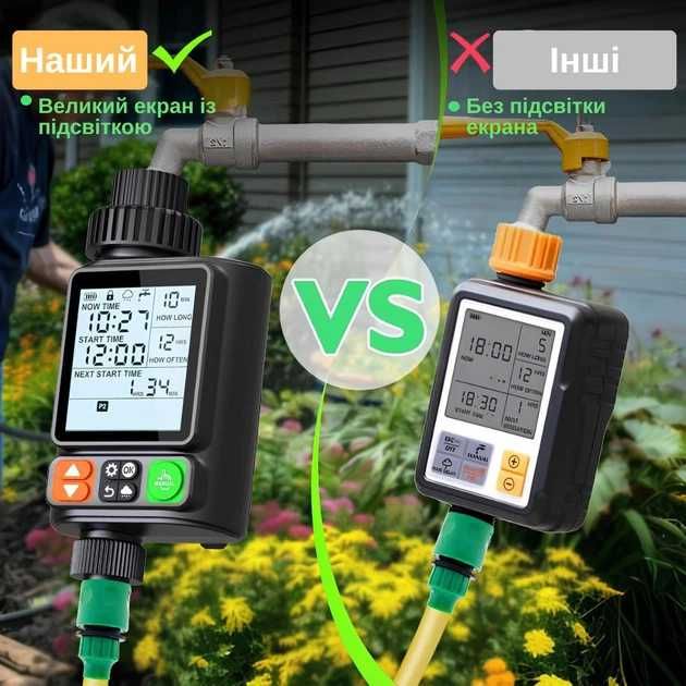Таймер для поливу саду огорода автоматичний Water Timer X-344 / Крапельний полив