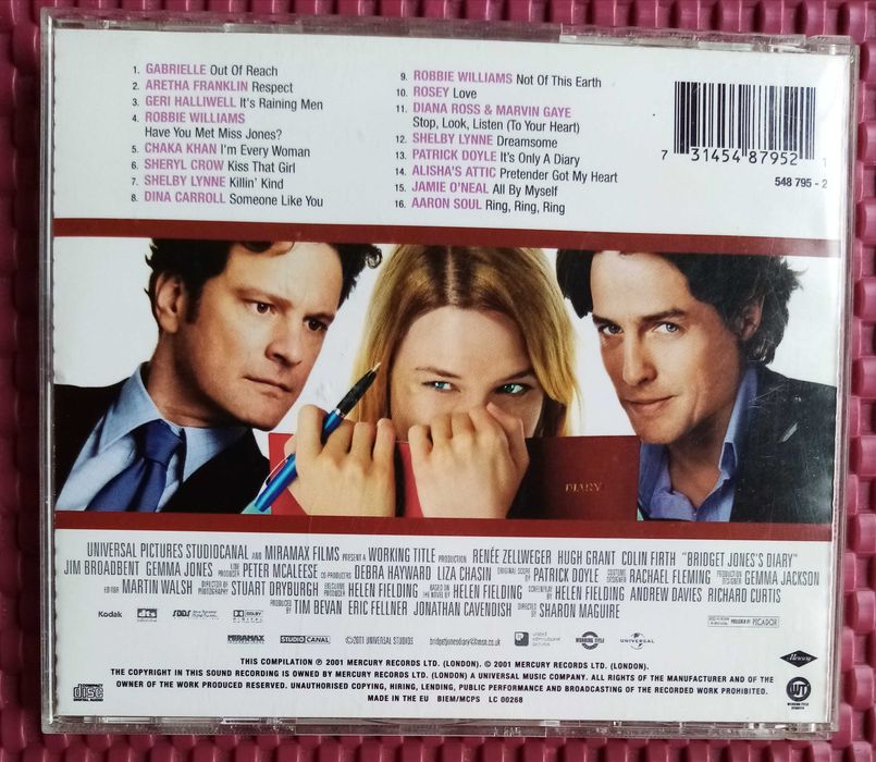 BRIDGET JONE'S S DIARY - Music From The Motion Picture (CD) 2001