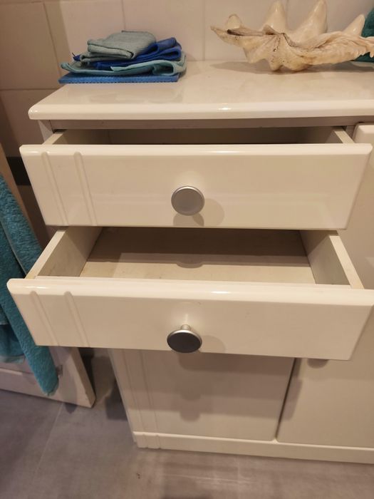 Móvel WC branco lacado