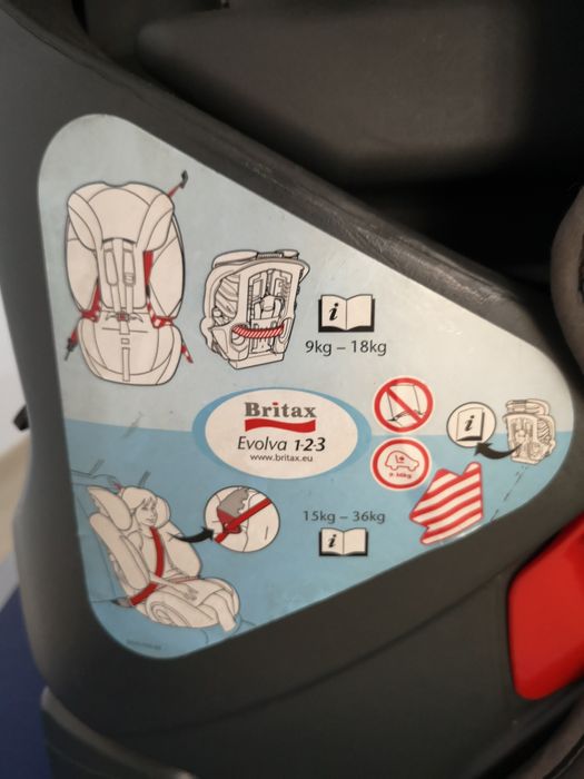 Cadeira Britax evolva 123 sem isofix