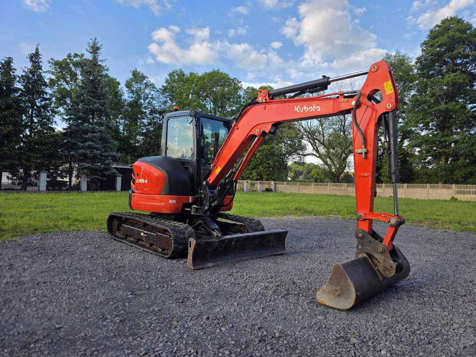Minikoparka Kubota U 48-4 rok 2019 waga 5 t stan bardzo dobry 3 łyżki bardzo mały przebieg koparka