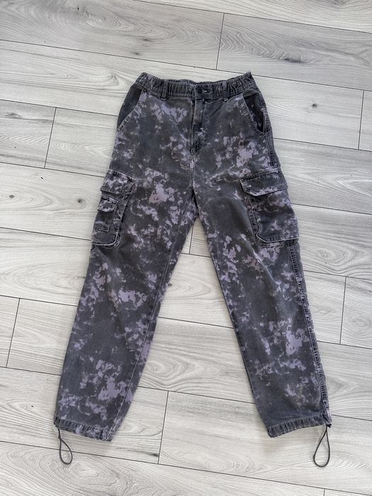 Zara spodnie cargo jeans S unisex filetowe bojowki