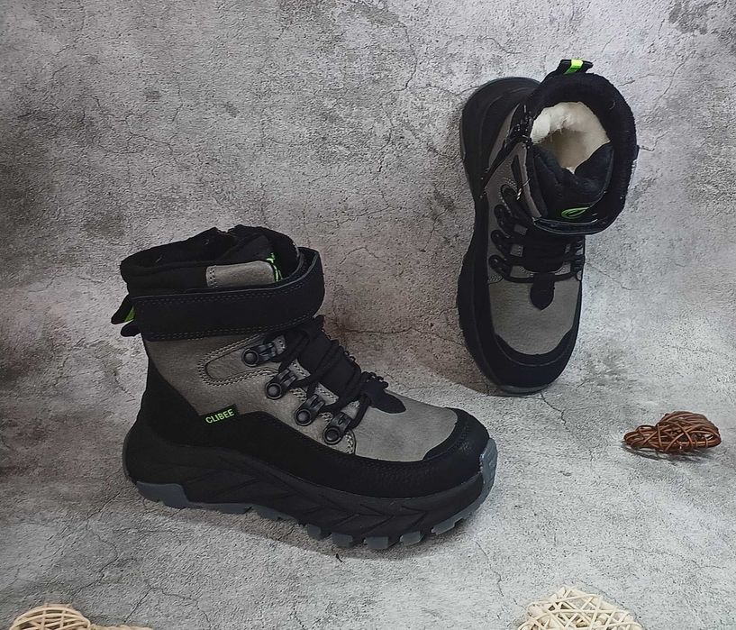 Дитячі зимові черевики Clibee для хлопчика 32 33 34 35 36 37 38 чоботи