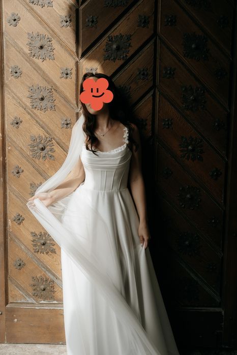 Suknia ślubna biała gorset