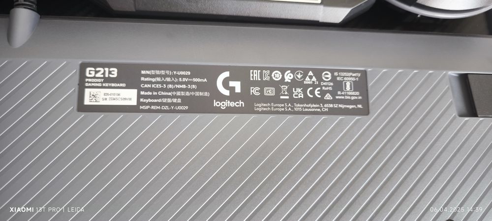 Клавіатура ігрова Logitech G213 Prodigy Gaming Keyboard USB