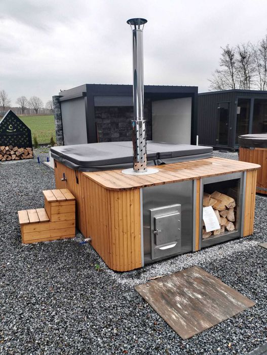 Balia Ogrodowa Jacuzzi Gorąca Beczka Hot Tub Sauna SPA Cała Polska