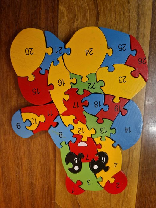 Puzzle madeira panda 26 peças
