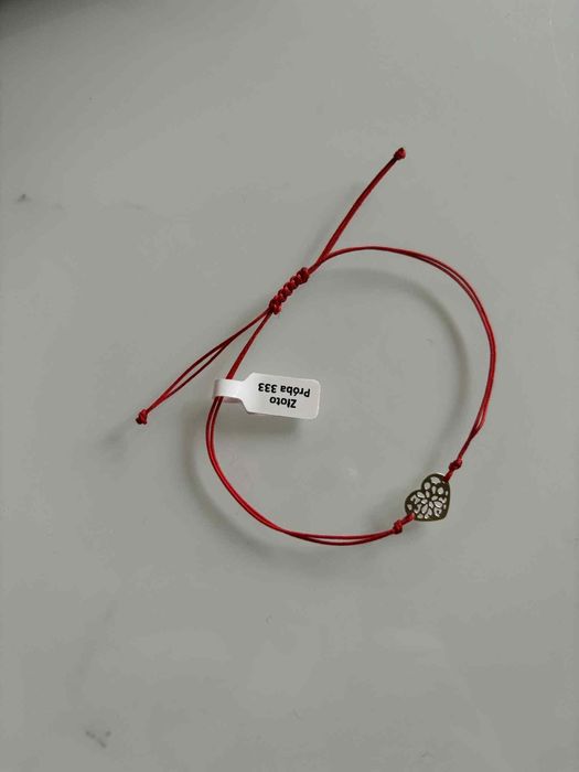 Bransoletka serduszko próba złota 333