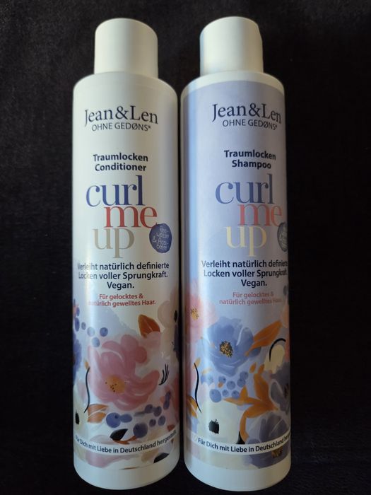 Jean&Len Nowy vegański szampon i odżywka do włosów kręconych z Niemiec