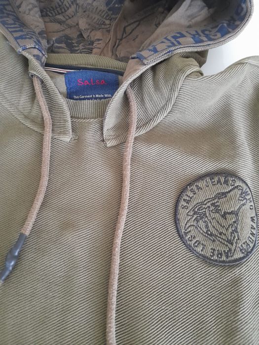 Sweatshirt verde tropa homem S salsa