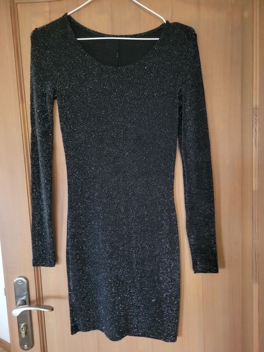 Zara sukienka brokatowa S , M