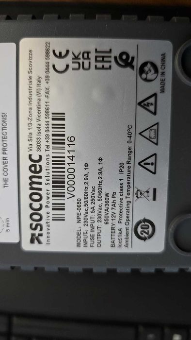 UPS Socomec NPE-0650 - 360W