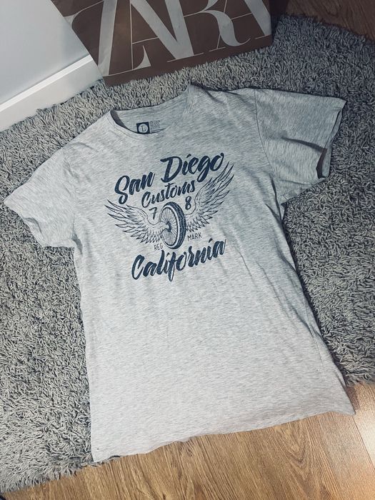 San diego meski t-shirt szary rozm L