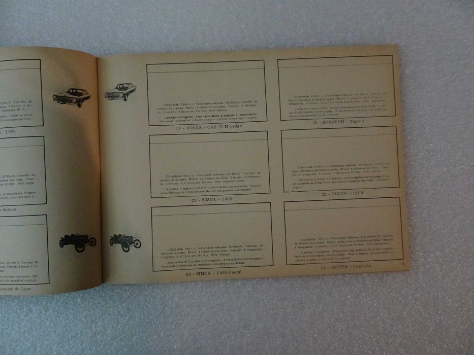 Caderneta de cromos vazia - Transportes terra mar e ar - MAY