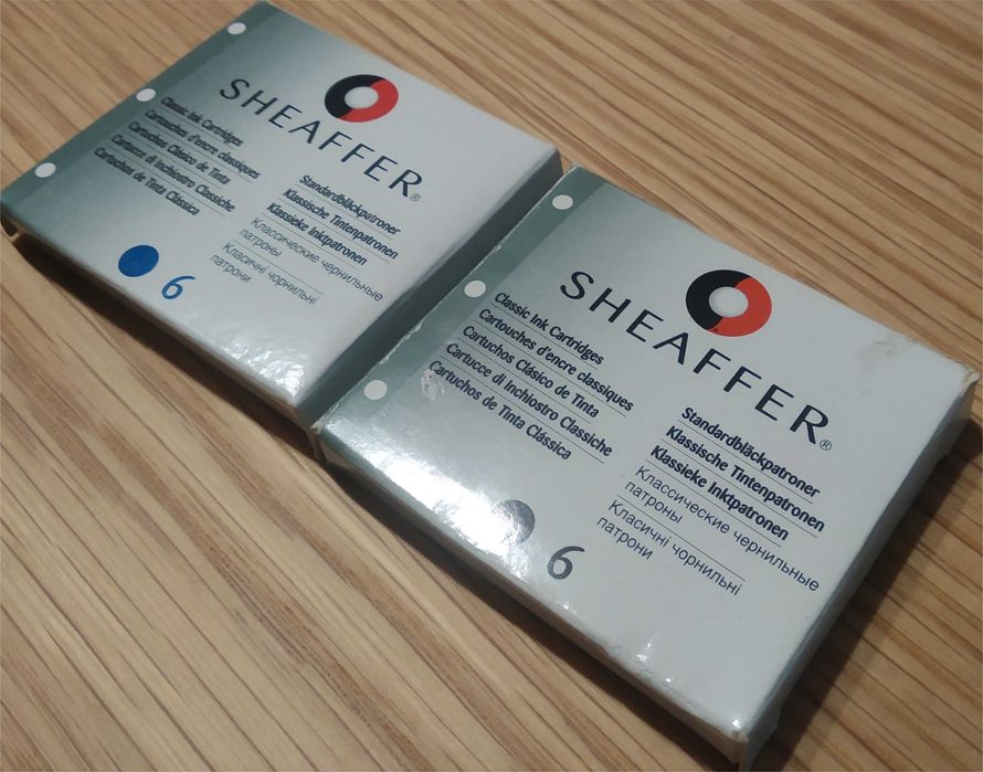 2 Packs de 6 Cartuxos para Canetas Sheafer de Tinta Permanente