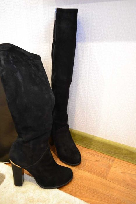 Сапожки жіночі замшеві