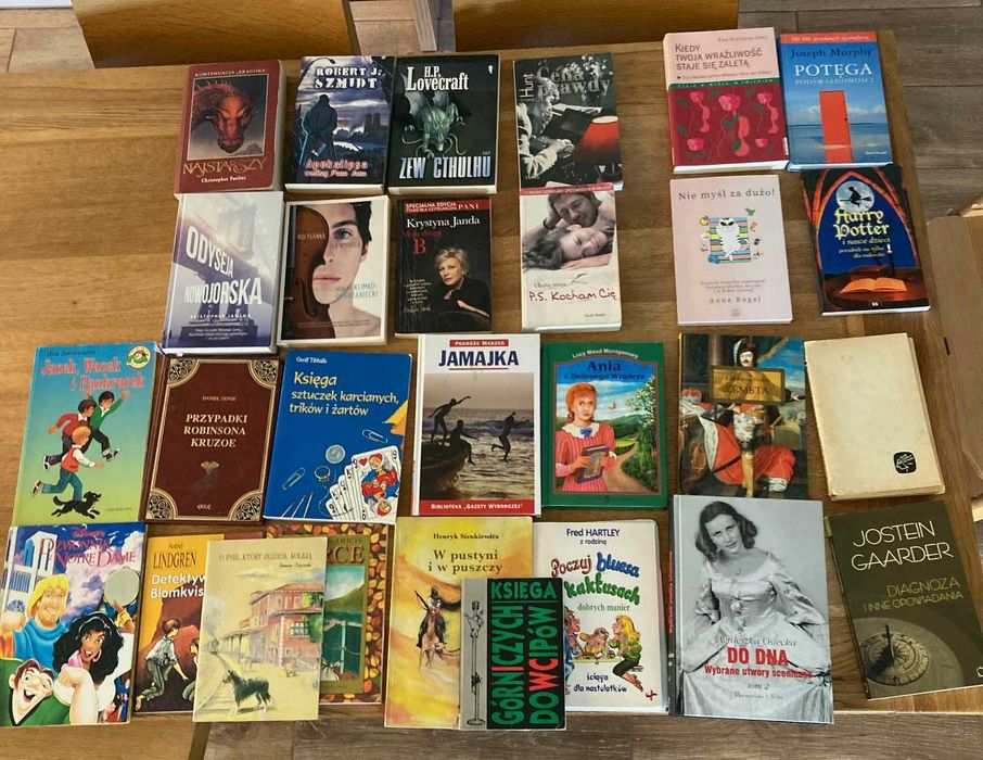 Zestaw książek (różne tytuły)