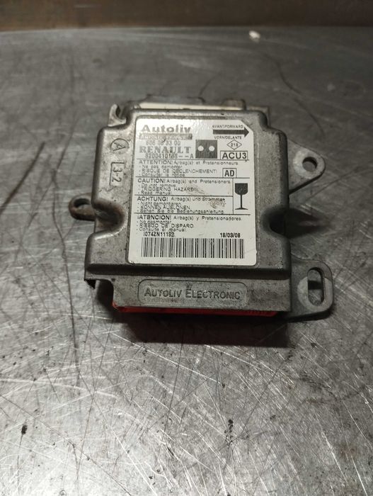 Centralina Do Airbag Renault Kangoo Ref: 8200410188 606083300
