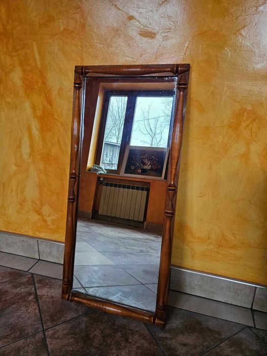 Piękne duże lustro drewniane 96x44 cm OKAZJA