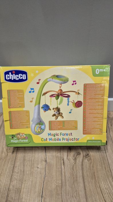 Музичний мобіль -  проектор на ліжечко Chicco Чарівний ліс