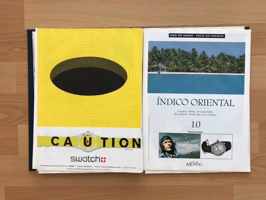 Revista livro Ilhas do Mundo Volta aos Paraísos