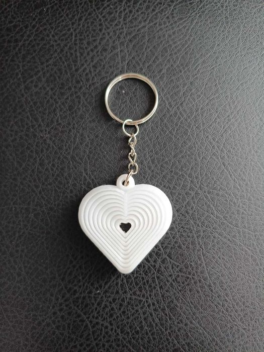 Brelok - Białe Serce