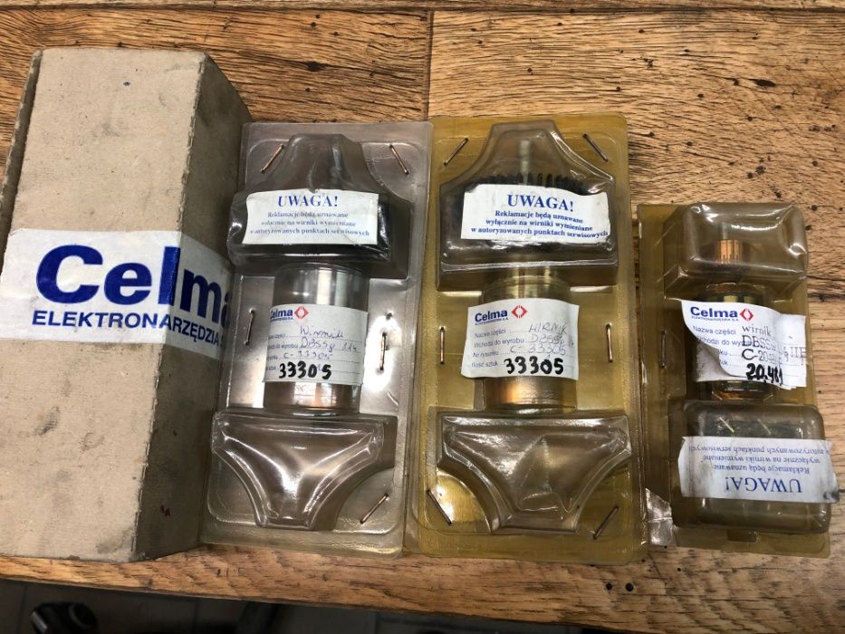 Części zamienne do starszych markowych elektronarzędzi, wirniki itp.