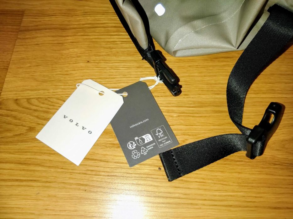 VOLVO torba podróżna wodoodporna szybkoschnąca beżowa NIEUŻYWANA