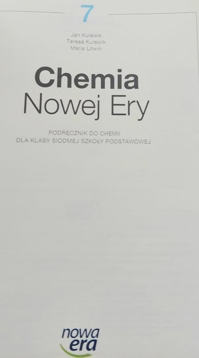 Chemia Nowej Ery 7 podręcznik Kulawik Litwin