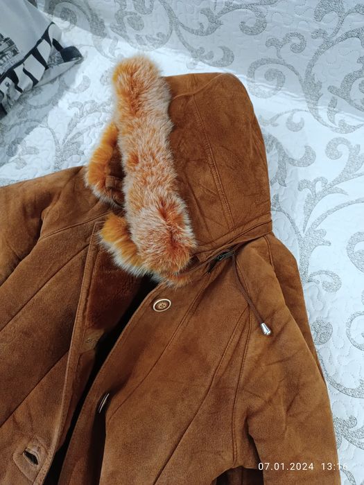 Дубленка бу р.46-48