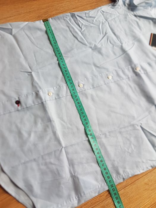 40R M Tommy Hilfiger męska koszula Flex błękitna Regular Fit niebieska