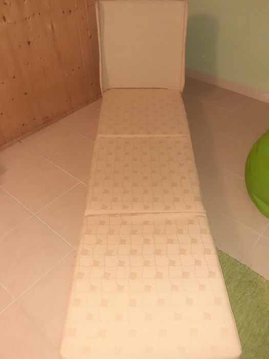 Sofá cambalhota de 1 lugar, amarelo