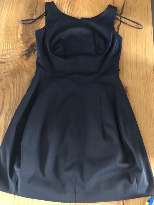 Granatowa elegancka Sukienka