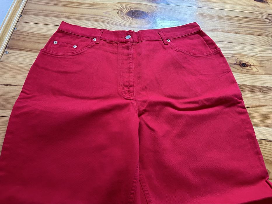 Jeansy spodnie czerwone r50 nowe