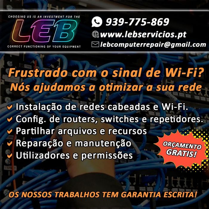 Reparação de PCs, Redes Informáticas e Câmaras de Segurança