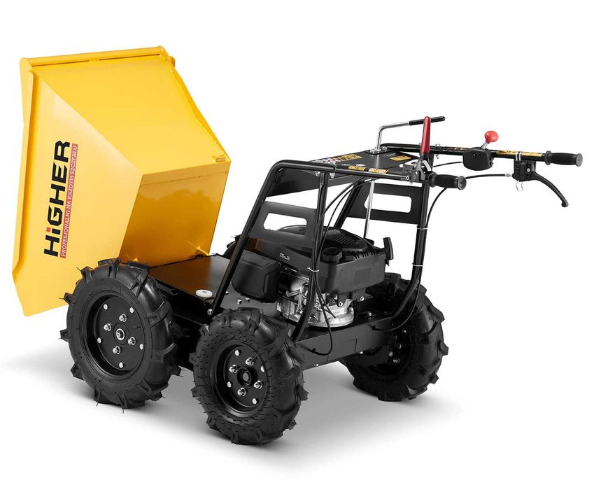 Taczka spalinowa mini wywrotka HIGHER wozidło spalinowe LONCIN 4,5 KM