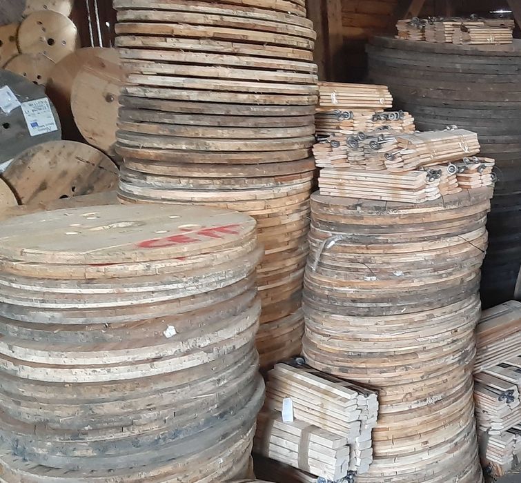 TALERZE ze szpuli KÓŁKA z rolek po kablach BLATY drewniane WYSYŁKA