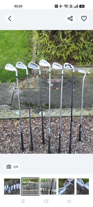 Kije golfowe Wilson i Callaway z torbą