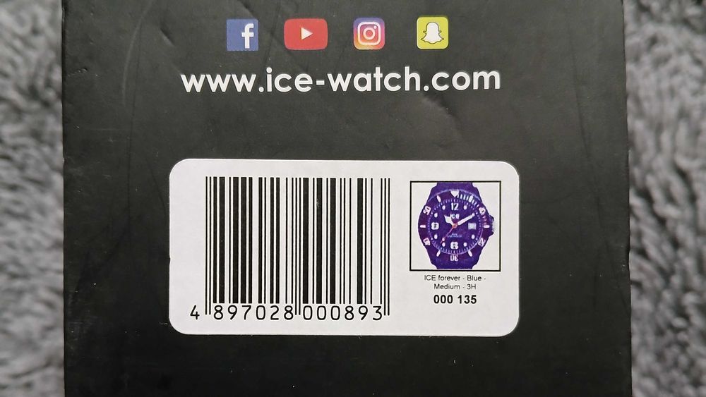 Zegarek Ice Watch Ice Forever 000135 nowy niebieski. Medium