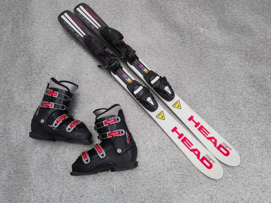 Dziecięcy zestaw: Narty HEAD SuperShape 107 cm + buty NORDICA r.36