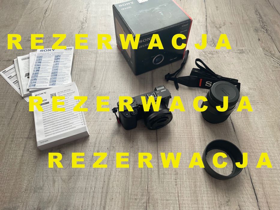 Aparat Sony Alpha 6300 + obiektyw 16-50 | Stan idealny | 2260 zdjęć