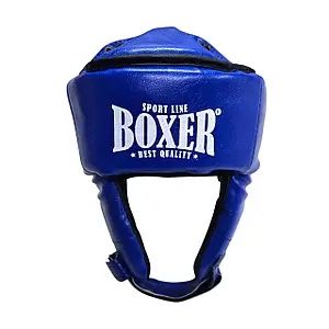 Шолом з посиленою маківкою BOXER NEW розмір M вінілшкіряний синій